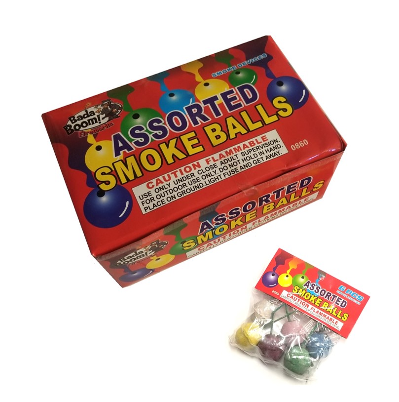 CLAY SMOKE BALLS ASSORTED COLOR PACK OF 6